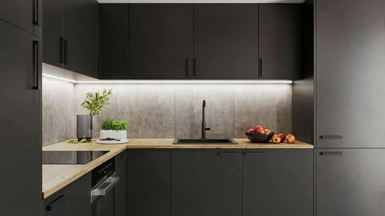 Jak czyścić czarne matowe meble kuchenne bez uszkodzeń i plam Jak czyścić czarne matowe meble kuchenne bez uszkodzeń i plam